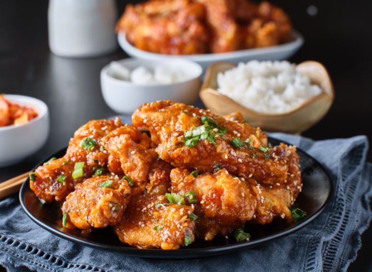 Ailes de poulet croustillantes frites à la Sauce Galbi